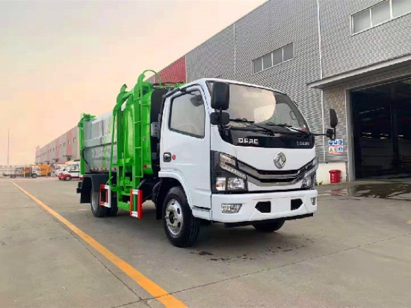 极速糖果威牌CLW5045ZZZKDL型自装卸式垃圾车